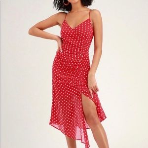 Finders Keepers Strappy Red Floral dress, sz 4 NWOT